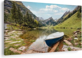 Tablou - Seealpsee, lac din Elveția (90x60 cm)