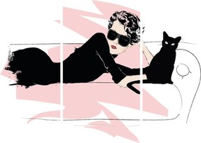 Tablou - Doamnă de modă (90x60 cm)