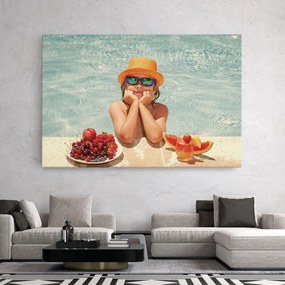 Tablou Canvas, 20x30cm, Dormitor si Living, Peisaje, Vara, Child Swimming