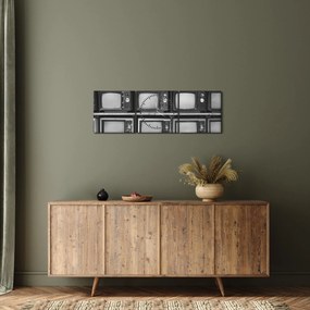 Tablou - Retro TV (cu ceas) (90x30 cm)