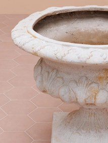Jardinieră de exterior din oxid de magnesiu și fibră de sticlă, H49 cm, "Florence"