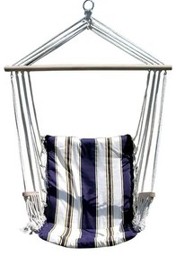 Hamac tip scaun, albastru, max 150 kg, 100x50 cm, Craig