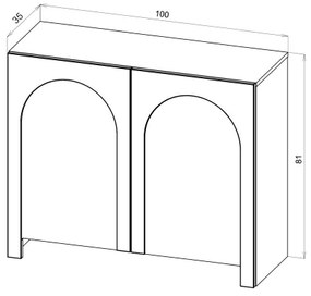 Comodă NIO cașmir/bej