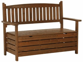 Bancă de grădină, maro, 123,5 cm, DILKA