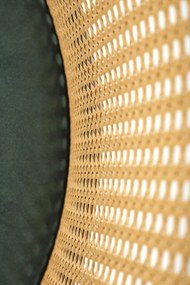 Scaun K508 ratan – velvet verde