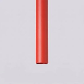 Sollux SL.2142 - Lampă suspendată pe cablu PASTELO 2xG9/8W/230V roșu