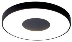 Plafoniera moderna neagra rotunda Coin L