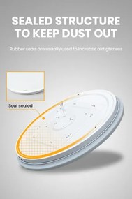 Brilagi - Plafonieră LED SMART dimabilă, 24 W, 230 V, Ø 38 cm, Wi‑Fi Tuya + telecomandă
