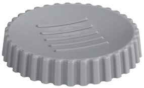 Săvoniera rotunda Minas, plastic, gri, Ø 11 cm