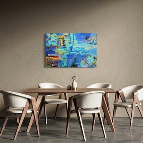 Tablou - pictură abstractă în ulei (90x60 cm)