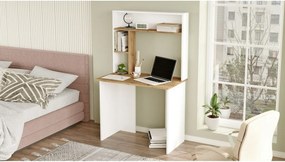 Masă de birou Brino Atlantic Pine and White