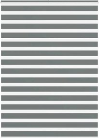 vidaXL Jaluzea tip zebra gri închis lățime țesătură 155,9 cm poliester