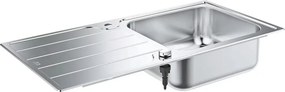 Chiuveta inox Grohe K500 100x50.1 cm 1 cuva cu picurator