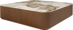 Masuta de cafea deosebita design LUX Walnut-Marble