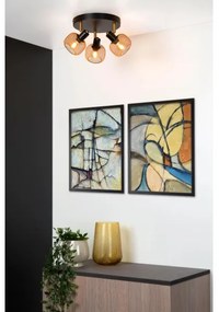 Spot Lucide 77978/13/02 MAREN 3xE14/13W/230V negru/alamă