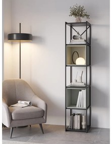 Bibliotecă verde/neagră 36x179 cm Anya – Marckeric