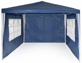 CORT PAVILION DE GRĂDINĂ 3X3 M + 3 PEREȚI BLUE