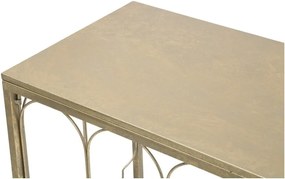 Masă consolă Mauro Ferretti Balcony, 112 x 31 cm, auriu