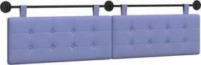 vidaXL Cap de pat suspendat Albastru Jeans 210 x 55 x 5 cm țesătură