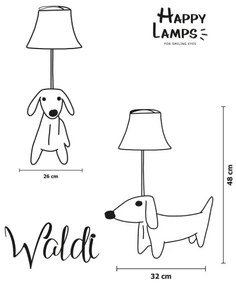 Lampă LED de masă pentru copii Happy Lamps WALDI LED/5,4W/230V șoricar
