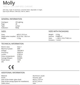 Lustra LED design ultra-modern Molly crom SV-763824