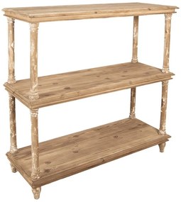 Consola natur, din lemn, aspect vintage, Antoinette