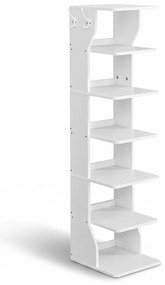Vasagle Suport pantofi CINDY, 6 niveluri, 30x26.4x110.4cm, alb