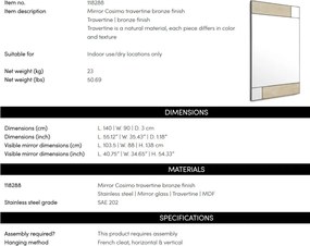 Oglinda decorativa design LUX Cosimo