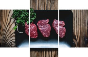 Tablou cu carne pe farfurie (90x60 cm)