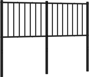 vidaXL Tăblie de pat de schimb metalică, negru, 120 cm