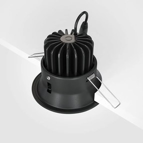 Spot LED incastrabil dimabil design modern Yin negru 9,8cm