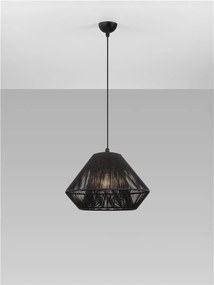 Lustra, Pendul din ratan sintetic pentru exterior Aell negru