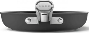 Tigaie SMEG FPF2002BLM, 1,5 l, Ø20 cm, Acoperire ceramica antiaderenta, Pana la 250°C, Fara PFAS, Inductie, Negru