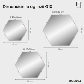 Oglindă atipică cu iluminare LED G10