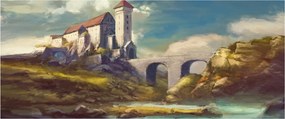 Tablou - Castelul medieval (120x50 cm)