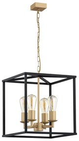 Lustra design modern Monzano negru, auriu