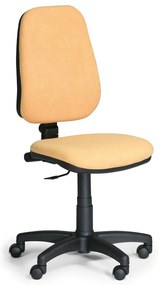 Scaun de lucru Comfort fără cotiere, galben