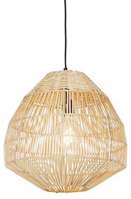 Lampă suspendată rustică din ratan 41 cm - Bishop