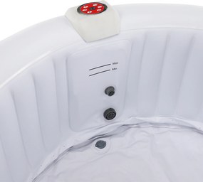 Cada cu hidromasaj gonflabil, maro/alb, 2-4 pers., 800 l, KAMINO NEW TYP 1