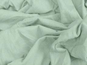 Cearsaf Jersey EXCLUSIVE cu elastic verde menta 160 x 200 cm