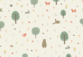 Fototapet - Lunca cu animale (147x102 cm)