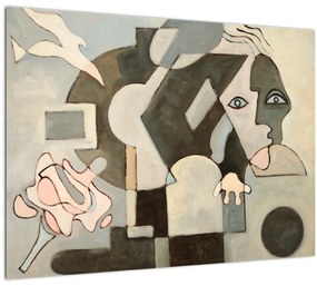 Tablou pe sticlă - Cubismul (70x50 cm)
