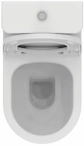 Set vas WC Ideal Standard Ellisse rimless BTW cu capac softclose alb si rezervor