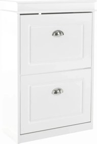 Pantofar SEBER TYP 1, alb, PAL, 54x24x83 cm