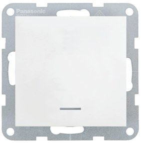 Intrerupator cu led 10A, IP20, Alb, Panasonic Karre Plus 55