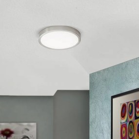 Plafoniera LED moderna design slim Lero 23cm aluminiu mat