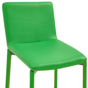 Set mobilier de bar, 5 piese, verde, piele ecologica Verde, 5