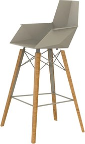 Set 4 scaune de bar cu brate de interior design modern premium FAZ CHAIR lemn 54302