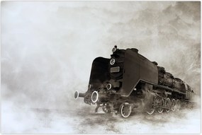 Tablou - Tren în ceață (90x60 cm)
