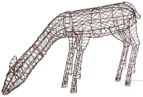 Lampă de podea maro din ratan ren, inclusiv LED IP44 - Flossie